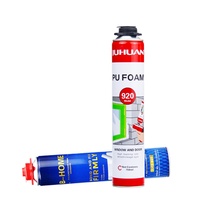 Mousse de polyuréthane 750 ml, adhésif en polyuréthane en spray, mousse PU pour fenêtres, portes, cadres