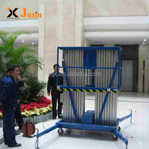 Ce Certificated 6 ~ 16m 250kg Indoor Outdoor 2 Pessoa Dupla Mastro Vertical Aérea Trabalho Plataforma Elevador para Gestão de Propriedade - Product Image 4