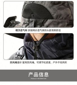 Hot Sale Men Solar Fan <b>Hat</b> Summer Outdoor Large Brim Waterproof Sunscreen Skiing Mountaineering Sun <b>Hat</b> - Product Image 6
