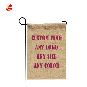 Bandera de jardín blanca de doble cara, tela blanca de sublimación, en blanco, venta al por mayor - Product Image 2