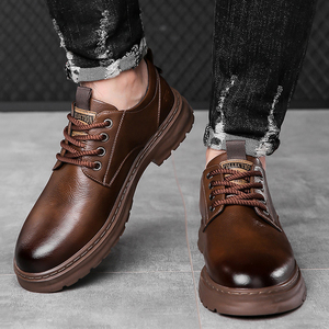 Prezzo di fabbrica autunno <span class=keywords><strong>scarpe</strong></span> Casual da uomo in pelle retrò stile britannico <span class=keywords><strong>scarpe</strong></span> da passeggio <span class=keywords><strong>impermeabili</strong></span> comode <span class=keywords><strong>scarpe</strong></span> da lavoro formali - Product Image 3