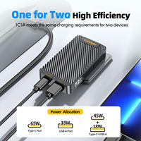 NOUVEAU Chargeur de téléphone portable/tablette/ordinateur portable pliable léger USB de type C à charge rapide GaN 72W/65W/45W IPhone/iPad/Macbook