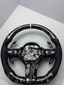 Volante Deportivo Personalizado en Fibra de Carbono y Cuero para G20, Serie 1, X3, M3, M4, con Pantalla LED y Costuras Personalizadas - Product Image 1