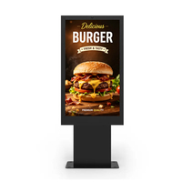 Affichage publicitaire étanche IP65 LCD 3000 nits 43 49 55 pouces pour restaurants drive-thru, menu numérique pour restaurants
