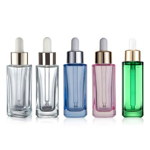 30ml 50ml Eye-Catching <span class=keywords><strong>verde</strong></span> rosa azul botellas de perfume de vidrio con cabeza de <span class=keywords><strong>aerosol</strong></span> de niebla fina botella de Spray - Product Image 1