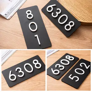 Kotak kantor perusahaan nomor pintu digital, nomor pintu digital tiga dimensi akrilik 3D