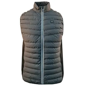 Topgear — gilet chauffant noir lavable pour hommes, gilet personnalisé avec batterie, nouveau design brillant,