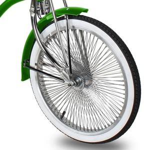 Vélos spéciaux <span class=keywords><strong>Lowrider</strong></span> Green Tracer 20 pouces en acier avec plateforme en nylon monobloc et pédalier en PP, vélo <span class=keywords><strong>Lowrider</strong></span> 20 pouces - Product Image 6