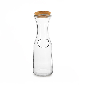 Bouteille en verre vide transparente de 1 litre en gros d'usine - Product Image 4
