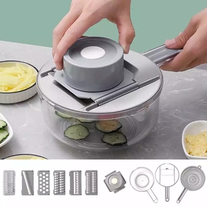 Best Manual Food <strong>Veggie</strong> Wire Slicer Stainless Steel Grater Vegetable Onion Chopper Cutter With <strong>Container</strong> - Product Image 3