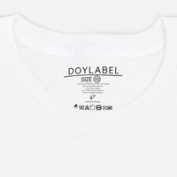 Étiquettes écologiques personnalisées avec Logo de marque et transfert thermique, lavables pour les vêtements, 100 pièces