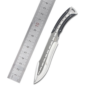 <span class=keywords><strong>Lam</strong></span> Bo sirène auto-défense lame fixe EDC couteau Portable en acier inoxydable fruits extérieur Camping couteau Micarta poignée OEM - Product Image 1
