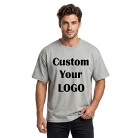 T-shirts à manches longues surdimensionnés pour hommes, en jersey de coton de haute qualité, personnalisables avec logo imprimé, vente en gros