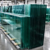 Verre trempé stratifié de sécurité de haute qualité, épaisseur 4-12 mm, pour salle de bain, escalier extérieur, murs de bâtiment, rampes, insonorisant, anti-UV