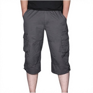 Wholesale OEM Custom <b>Men's</b> Capri Long Elastic <b>Cargo</b> <b>Shorts</b> Below Knee <b>Shorts</b> <b>3</b>/<b>4</b> Cotton <b>Cargo</b> Casual <b>Shorts</b> with Multi-Pockets - Product Image 5