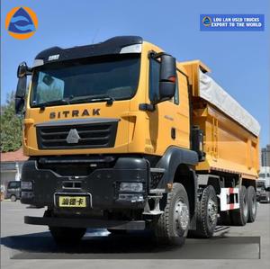 Camión Volquete Pesado Usado Sinotruk Sitrak C7H 8x4, 400hp, Motor Diésel Weichai Euro 6, para Transporte <span class=keywords><strong>de</strong></span> Materiales <span class=keywords><strong>de</strong></span> Construcción en Zonas Montañosas - Product Image 2