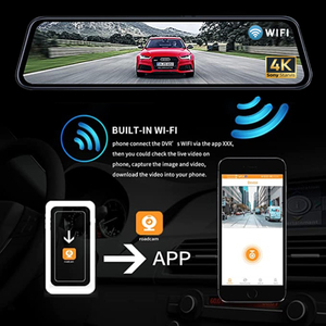 <span class=keywords><strong>Specchietto</strong></span> Retrovisore con Dash Cam 4K da 10 Pollici, Telecamera Posteriore 2160P Full HD per Auto, Doppia Telecamera Anteriore e Posteriore - Product Image 3