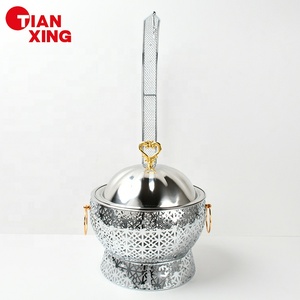 Nuevo diseño, producto de gran oferta, equipo de catering, estufa de Buffet, juego de calentador de alimentos, platos de frotamiento colgantes de plata <span class=keywords><strong>para</strong></span> restaurante - Product Image 3