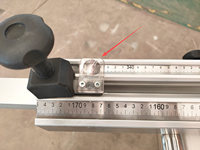 Lunettes grossissantes intégrées Règle à coupe transversale pour accessoires de scies à panneaux Pièces détachées |   Loupe pour une coupe sans erreur dans le travail du bois