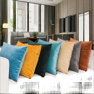 ปลอกหมอนอิงกำมะหยี่เนื้อนุ่มพิเศษ รูปทรงสี่เหลี่ยม ขนาด 40x40/45x45/40x60/50x50/55x55/60x60 ซม. สำหรับใช้ในบ้าน โรงพยาบาล สไตล์โมเดิร์น - Product Image 3