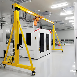 Remote Control portabel Pulley Track <span class=keywords><strong>Mini</strong></span> Gantry Crane aluminium Alloy portabel 3 Ton kecil tunggal Girder Gantry Crane - Product Image 6