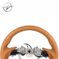 Volant sport personnalisé à 3 branches en cuir marron pour Lexus ES, IS, GS, LS, NX, RX, IS350, IS200