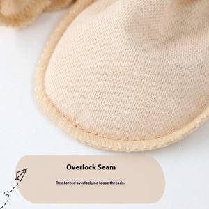 Gants <span class=keywords><strong>de</strong></span> protection faciale anti-rayures en pur coton pour nouveau-nés, respirants et anti-morsures, petite taille, articles pour bébés - Product Image 4