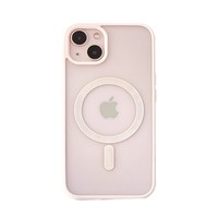 Nouvelle coque de téléphone magnétique en silicone rose transparente pour iPhone 16 Pro Max Apple