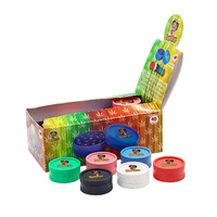 Paille de blé biodégradable moderne 2 parties 40mm broyeur de chanvre autocollants personnalisés broyeur de chanvre respectueux de l'environnement