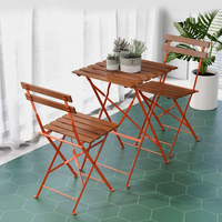 Ensemble de chaises de jardin modernes empilables Juecheng avec structure en fer, couleur personnalisable, pliables pour restaurants et cafés