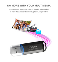 Memoria USB Adata C906 de Buena Calidad, USB 2.0, 64GB, 32GB, 16GB, Pendrive de 128GB