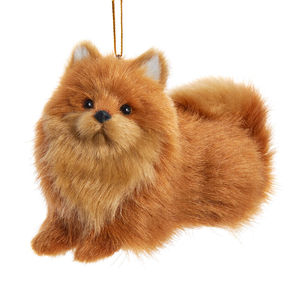 Set di Ornamenti Natalizi a Forma di Cucciolo in Pelliccia Sintetica, Adorabili Decorazioni Animali per la Stagione Festiva e la Casa - Product Image 6
