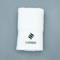 Ensemble de serviettes de bain et de visage en coton éponge 100% personnalisées avec logo brodé, 3 pièces, coffret cadeau de luxe, 2025