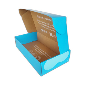 Logotipo personalizado, paquete plano, corrugado, troquelado, correo, cajas de envío, papel Kraft, embalaje Kraft plegable, grabado en relieve, laminación mate - Product Image 2