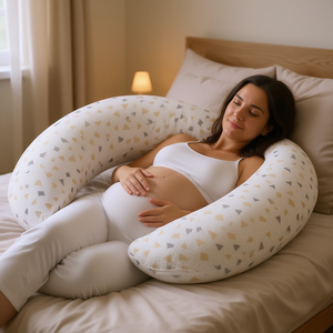 หมอนรองครรภ์รูปตัวยู ขนาด 140x71x18 ซม. นุ่ม ระบายอากาศได้ดี ซักเครื่องได้ สำหรับสตรีมีครรภ์ - Product Image 2