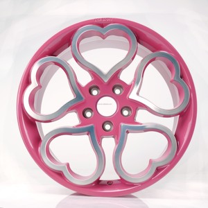 Rines Personalizados Forjados en Forma de Corazón <span class=keywords><strong>Rosa</strong></span> de 17 18 19 20 21 22 Pulgadas, Aptos para <span class=keywords><strong>Volkswagen</strong></span> <span class=keywords><strong>Beetle</strong></span>, Toyota, Audi, Porsche - Product Image 1