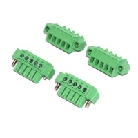 Green Straight Terminal Block with Screws on Both Sides
