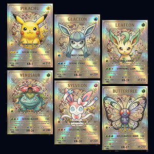 Nueva Tarjeta Coleccionable de Pokémon Dorada, Rara, en Acrílico, Versión en Inglés, 1.ª Edición, <span class=keywords><strong>Caja</strong></span> Misteriosa Sorpresa, Regalo Coleccionable - Product Image 2