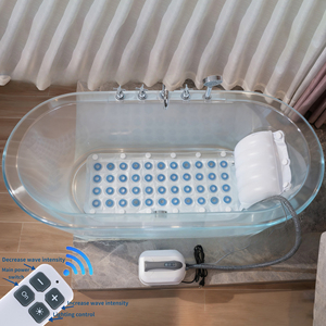 <span class=keywords><strong>Tapis</strong></span> de Bain à Bulles pour <span class=keywords><strong>Spa</strong></span> à Domicile, Jets de Massage Corporel Complet, Lumière Ambiante Multicolore, Conception Antidérapante, Télécommande, Oreiller <span class=keywords><strong>Gonflable</strong></span> pour le Cou - Product Image 4