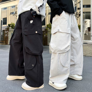 Spot personnalisé en gros garçons saison automne et hiver tube droit <span class=keywords><strong>pantalon</strong></span> <span class=keywords><strong>cargo</strong></span> polyvalent à la mode pour enfants - Product Image 1