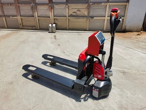 電気フォークリフトリーチトラックパレットジャックスケール付きパレットスタッカー - Product Image 3