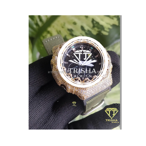 Reloj de Diamantes Moissanite de Alta Calidad para Hombre, Plata de Ley 925, Estilo Hip Hop, Reloj de Pulsera de Diseño, Joyería Personalizada - Product Image 3