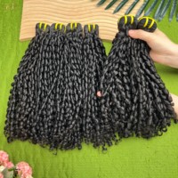 Grossiste de Cheveux Naturels Ondulés Pixie Curl, Fournisseurs de Cheveux Vietnamiens Bruts Alignés dans le Sens de la Cuticule, Tissage de Cheveux Humains Vierges Non Traités Bouclés