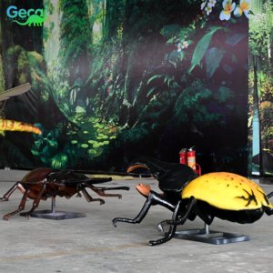 Scarabée Héraclès animatronique directement de l'usine, imperméable et résistant au soleil, insecte grandeur nature personnalisable pour la décoration <span class=keywords><strong>des</strong></span> parcs à thème et <span class=keywords><strong>des</strong></span> musées - Product Image 3