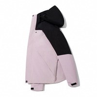 Veste de randonnée d'hiver à manches longues pour hommes, équipement de plein air personnalisé avec support imperméable, fermeture à glissière coupe-vent en graphène