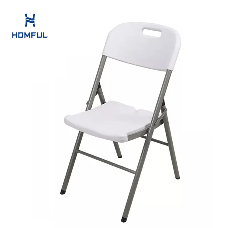 Homful Groothandel Goedkope Populaire Witte Voorraad Meubels Moderne Bruiloft Plastic Stoelen Buiten Klaptuinstoelen Voor Evenementen