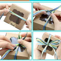 Ruban en papier de raphia naturel multicolore, ficelle mate, ruban en papier de raphia pour emballage de cadeau de Festival de ficelle décorative