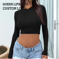 T-shirt vintage personnalisé pour femmes Crop Top pour surdimensionné Crop Top Imprimé 3D Design Cotton Retro Crop Tops Aka t-shirt pour femmes