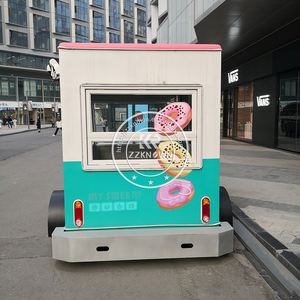 Cute <span class=keywords><strong>Donut</strong></span> Ice Cream Juice Carrito de comida móvil 110V EE. UU. Estándar Comercial Pequeño camión de comida eléctrico - Product Image 5