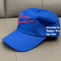 Casquette de baseball non structurée à 5 panneaux en sergé de coton, visière incurvée, profil bas, style vintage, snapback, personnalisable avec broderie de logo (ODM/OEM)